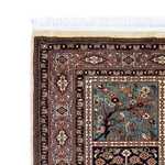 Løper Silketeppe - Kashmir silke - 302 x 74 cm - flerfarget