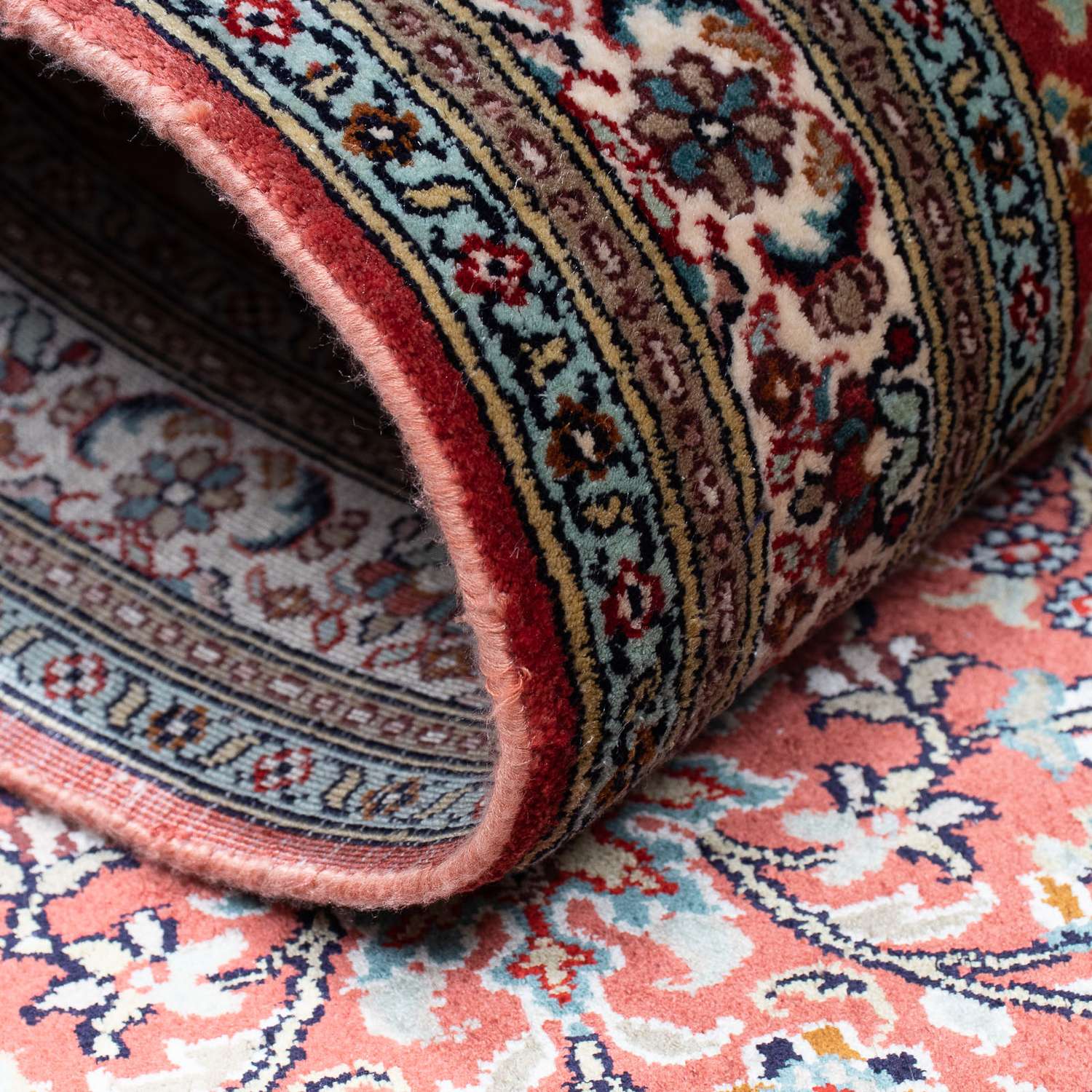 Loper Zijden tapijt - Kashmir Silk - 179 x 64 cm - donkerrood