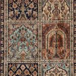 Silk Rug - Kashmir Silk - 93 x 63 cm - multicolored