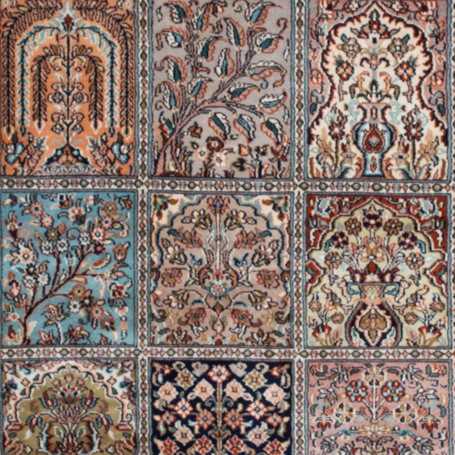 Jedwabny dywan - Kashmir Silk - 152 x 96 cm - wielokolorowy