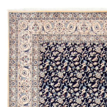 Tapis persan - Nain - Premium - 351 x 253 cm - bleu foncé