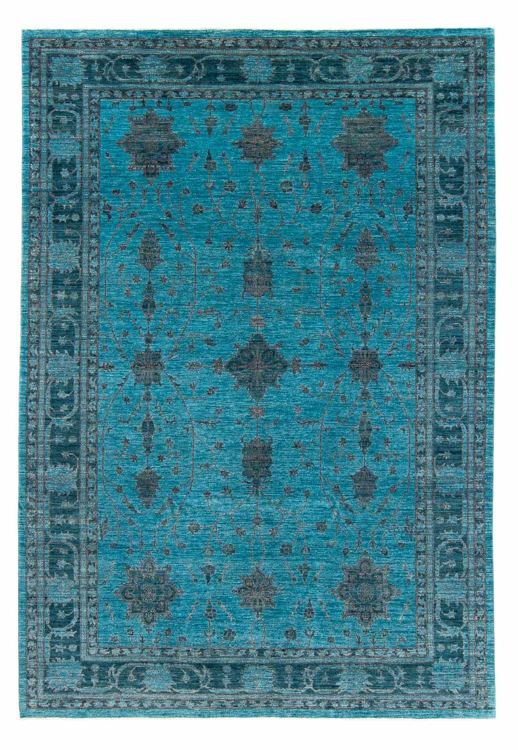 Tapis Ziegler - 352 x 241 cm - bleu foncé