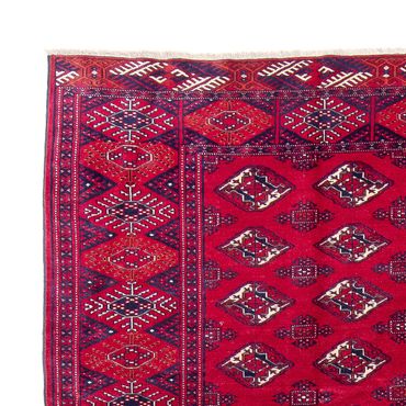 Tappeto Turkaman - 300 x 228 cm - rosso scuro