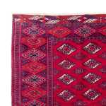 Turkamanský koberec - 300 x 228 cm - tmavě červená