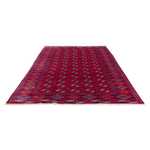 Turkaman-tæppe - 300 x 228 cm - mørkerød