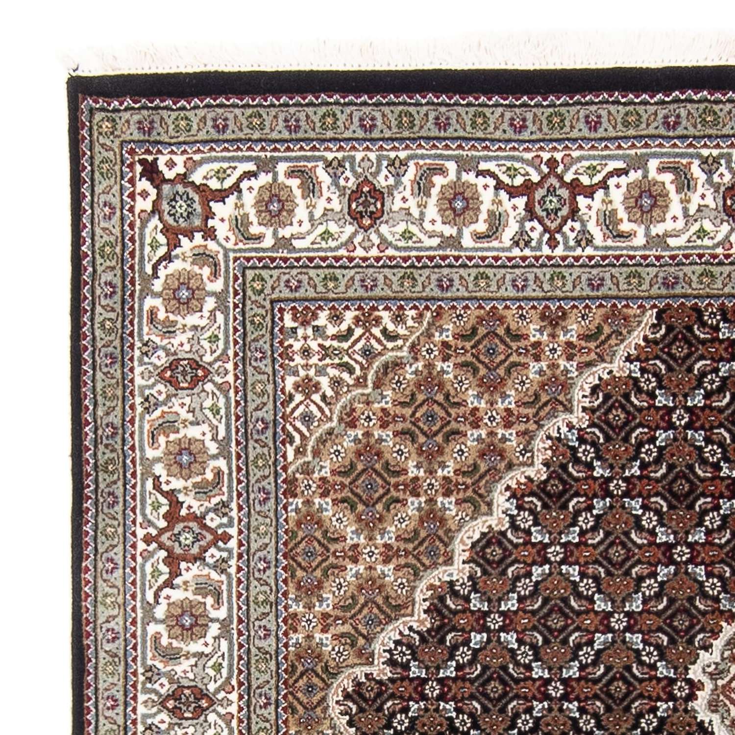 Persisk teppe - Tabriz - 202 x 138 cm - mørkeblå