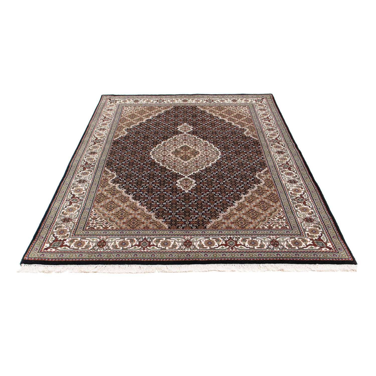 Perský koberec - Tabríz - 202 x 138 cm - tmavě modrá