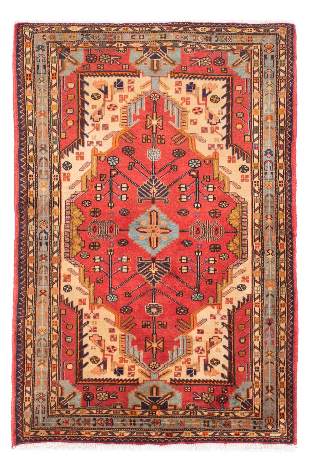 Tapis persan - Nomadic - 170 x 115 cm - rouge