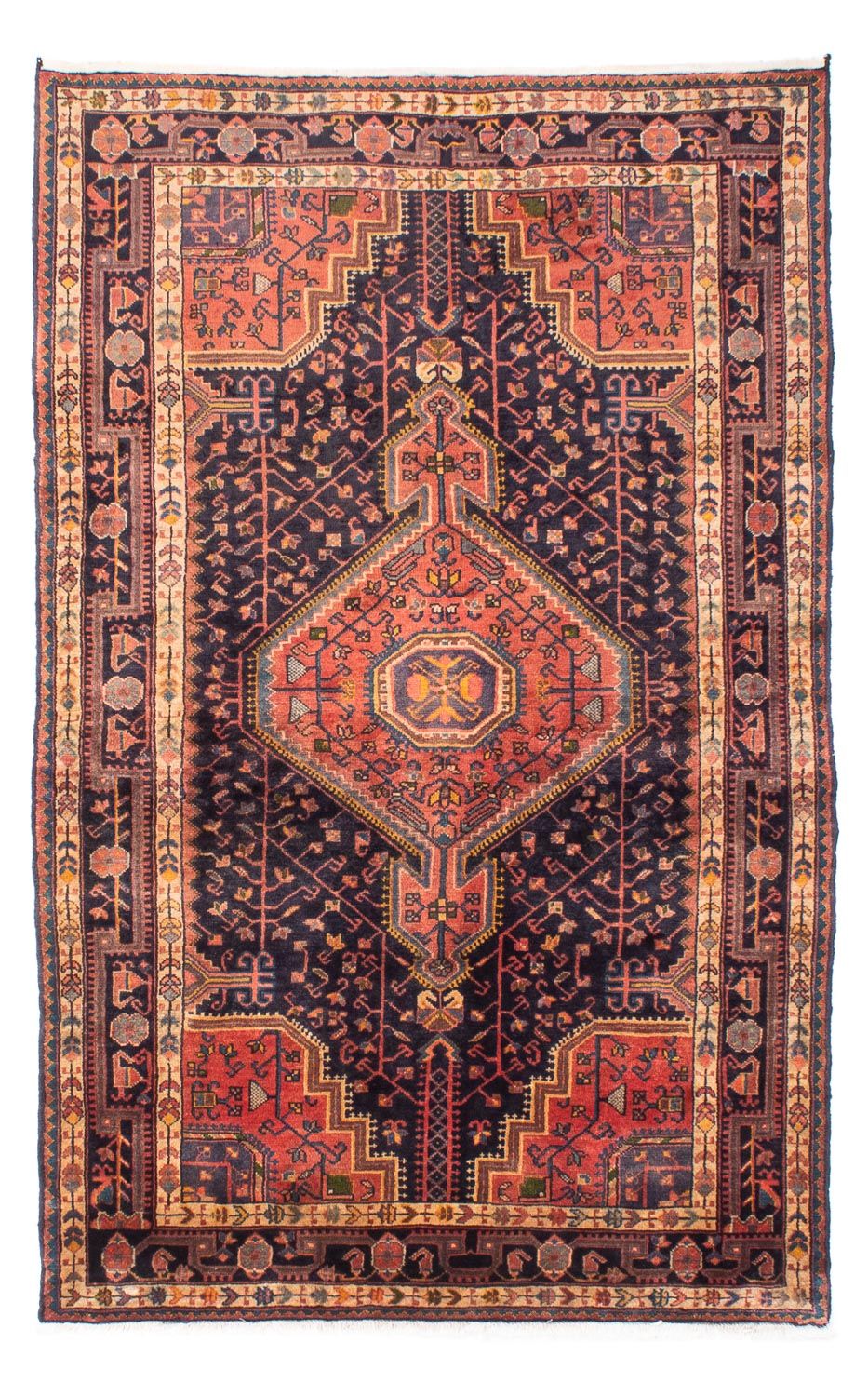 Perzisch Tapijt - Nomadisch - 216 x 135 cm - donkerblauw