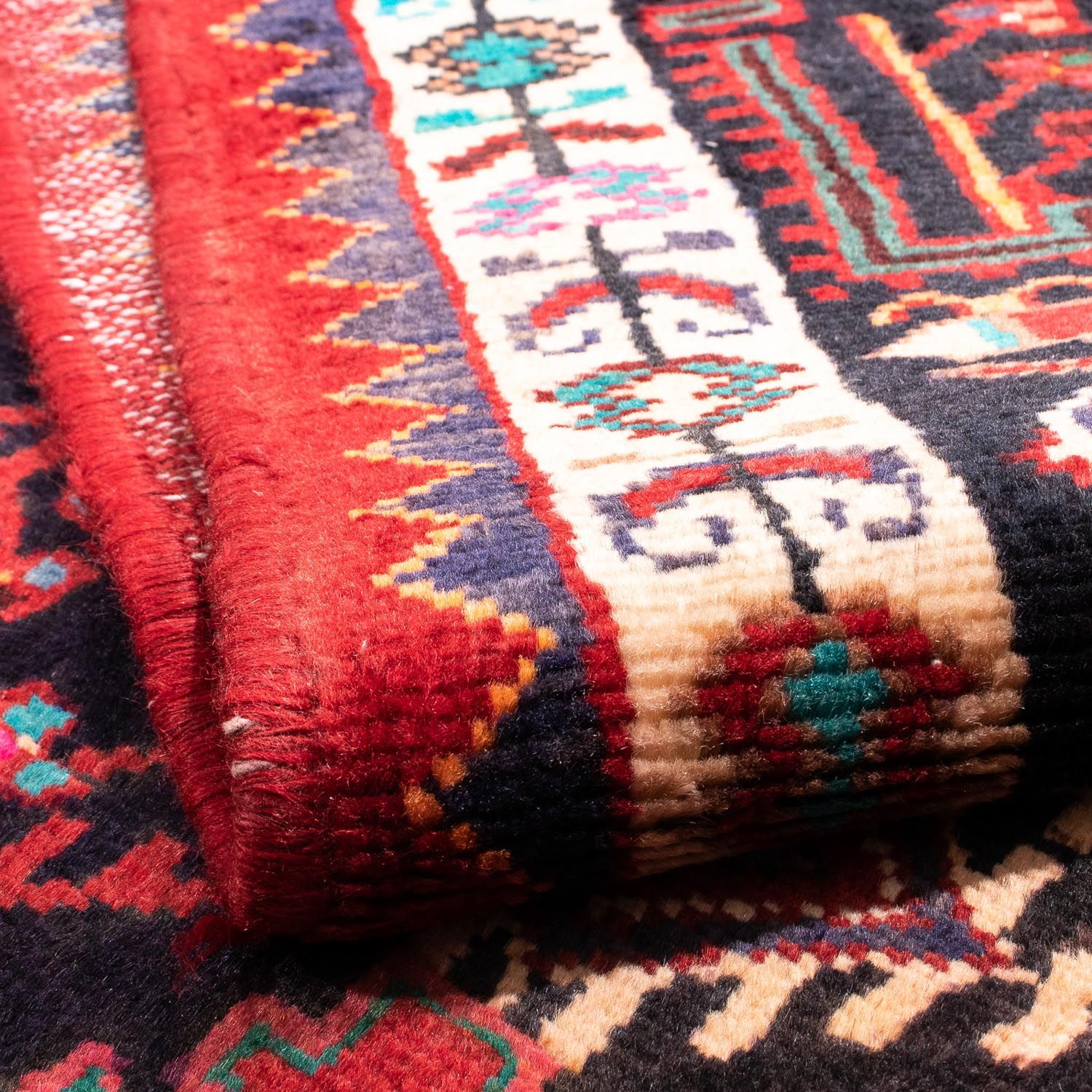 Tapis persan - Nomadic - 227 x 140 cm - rouge