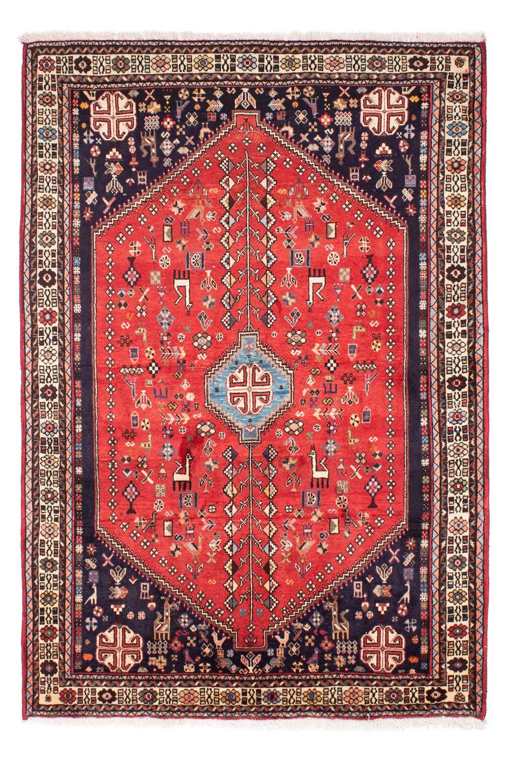 Tapis persan - Nomadic - 219 x 147 cm - rouge