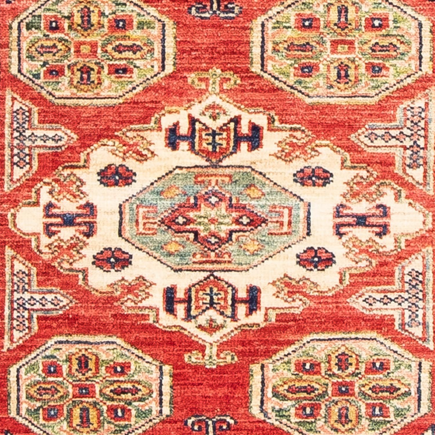 Biegacz Dywan Ziegler - Kazak - 246 x 83 cm - czerwony