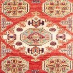 Alfombra de pasillo Alfombra Ziegler - Kazak - 246 x 83 cm - rojo