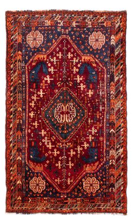 Perser Rug - Nomadic - 235 x 140 cm - dark red