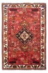 Tapis persan - Nomadic - 210 x 140 cm - rouge foncé