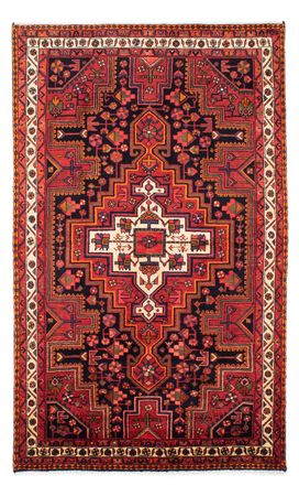 Alfombra persa - Nómada - 235 x 145 cm - rojo oscuro