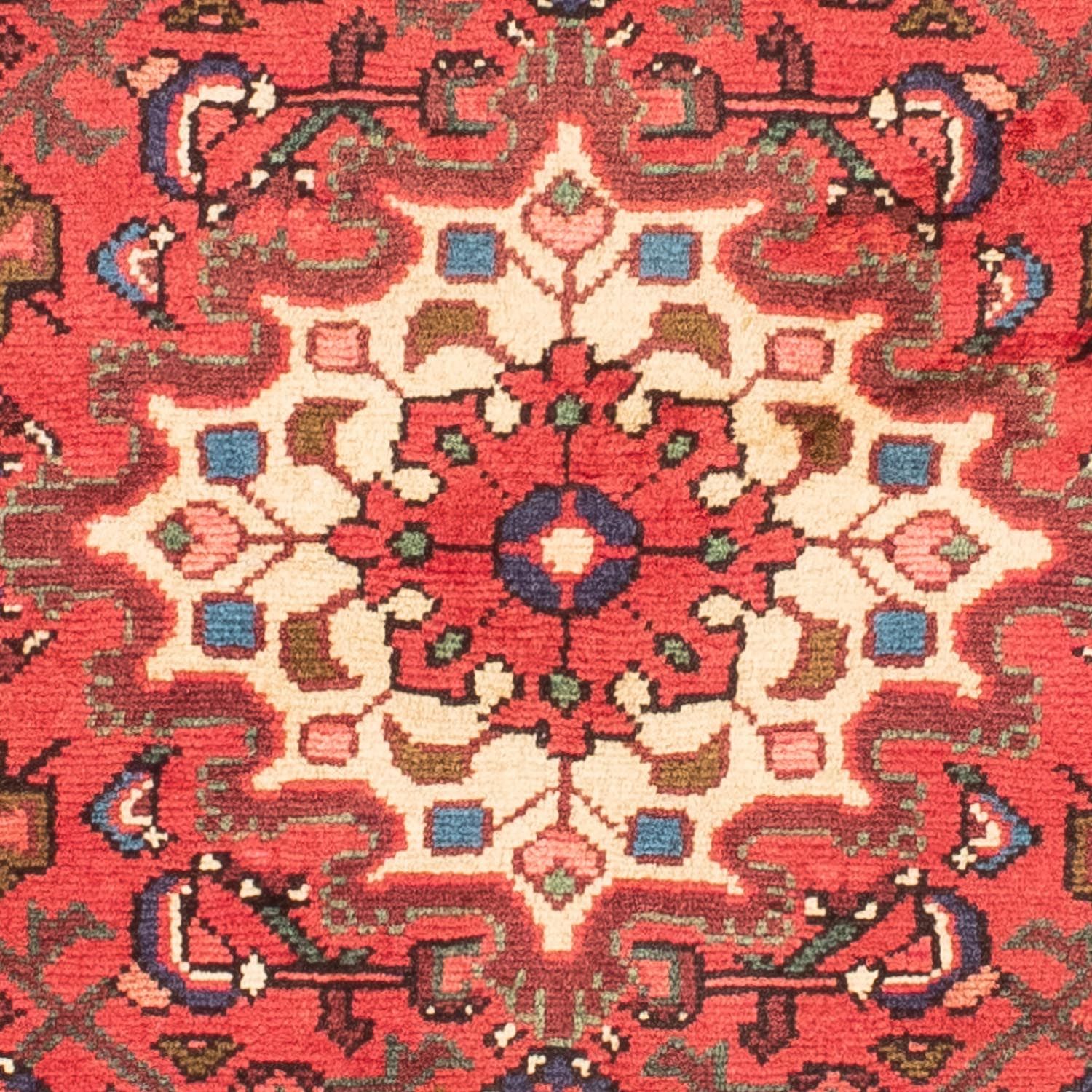 Tapis persan - Nomadic - 140 x 106 cm - rouge