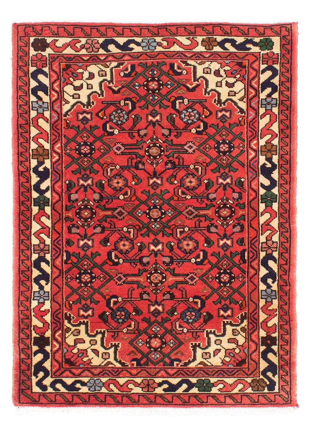 Tapis persan - Nomadic - 144 x 100 cm - rouge