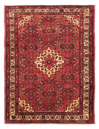 Alfombra persa - Nómada - 150 x 108 cm - rojo oscuro