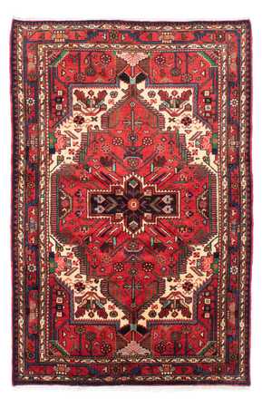 Tapis persan - Nomadic - 212 x 130 cm - rouge foncé