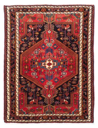 Tapis persan - Nomadic - 150 x 116 cm - rouge foncé