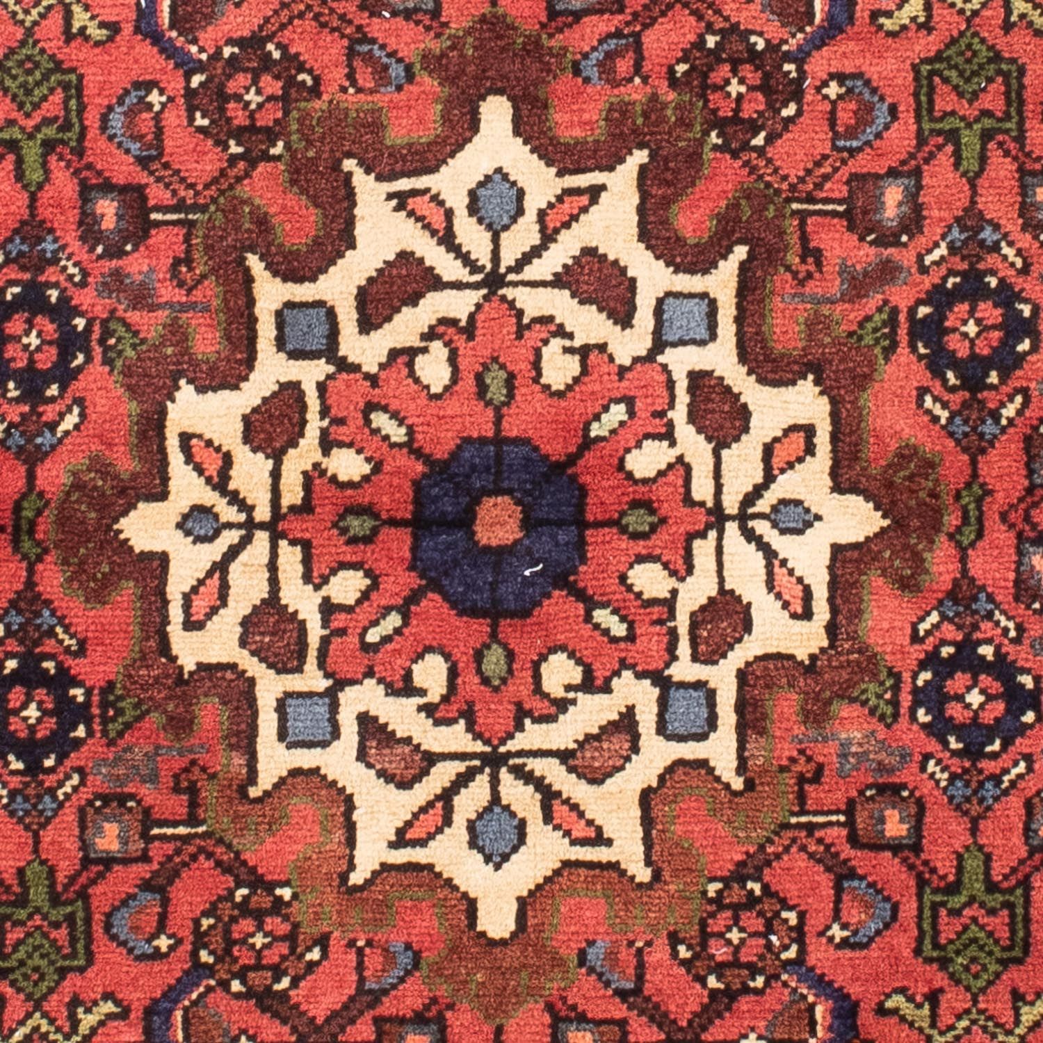 Tapis persan - Nomadic - 150 x 103 cm - rouge foncé