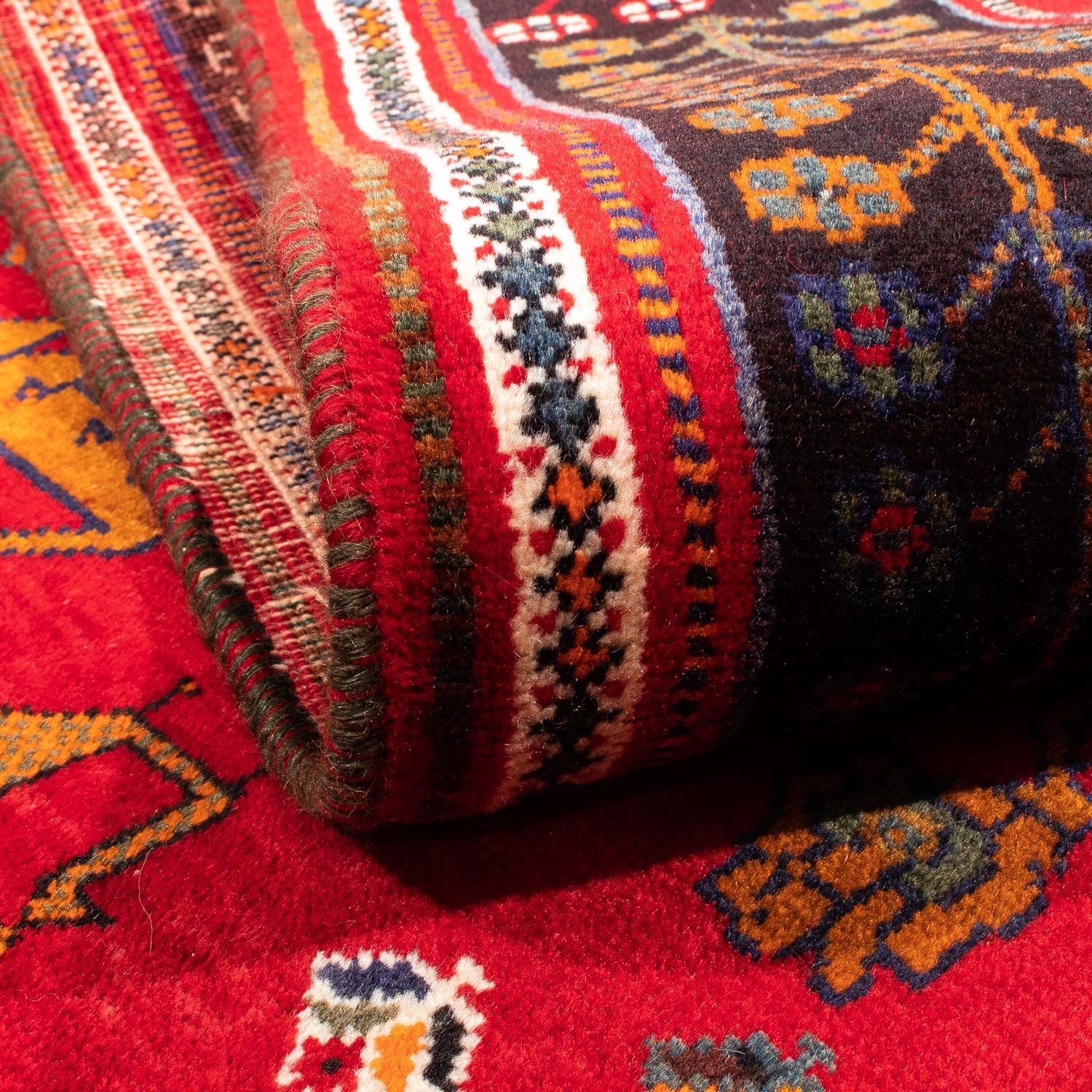 Perzisch Tapijt - Nomadisch - 222 x 155 cm - donkerrood