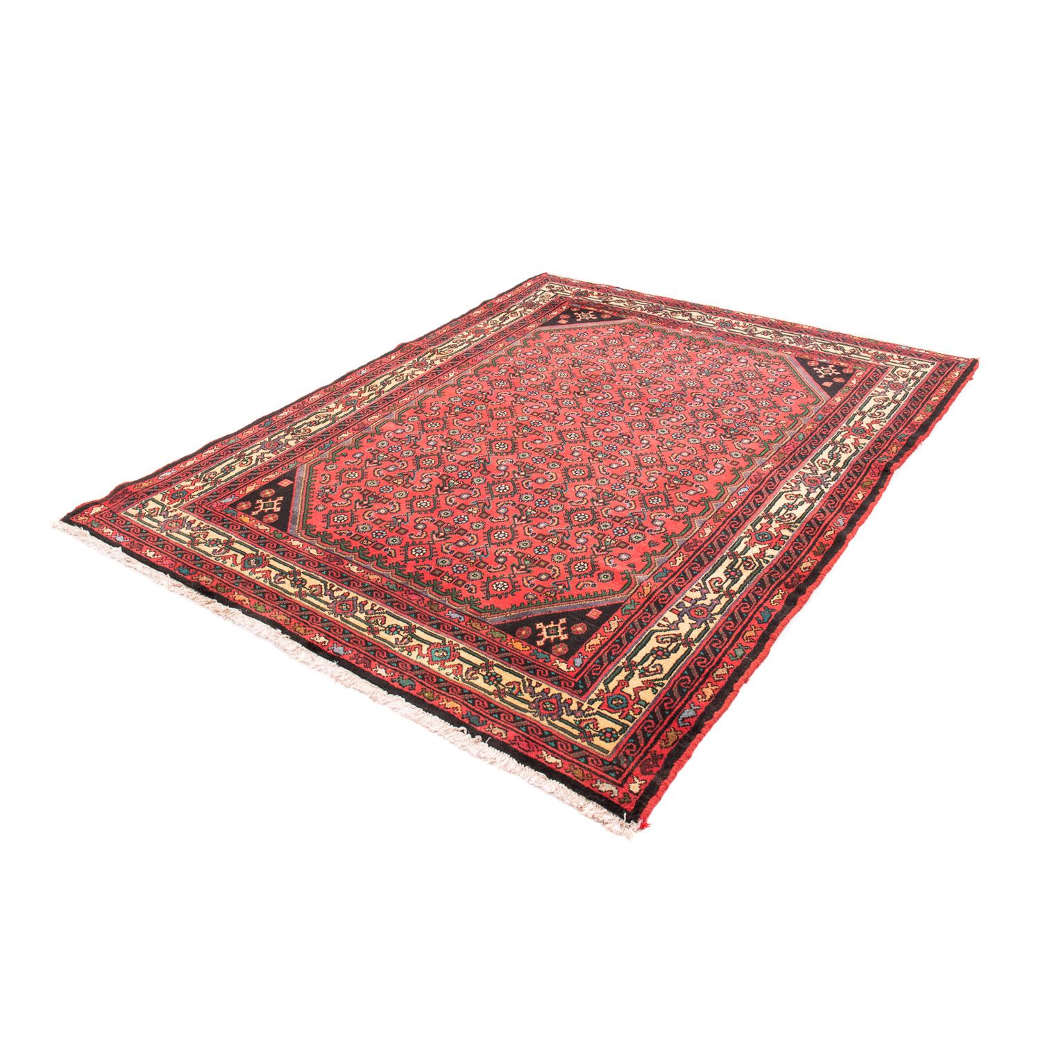 Perser Rug - Nomadic - 190 x 150 cm - dark red