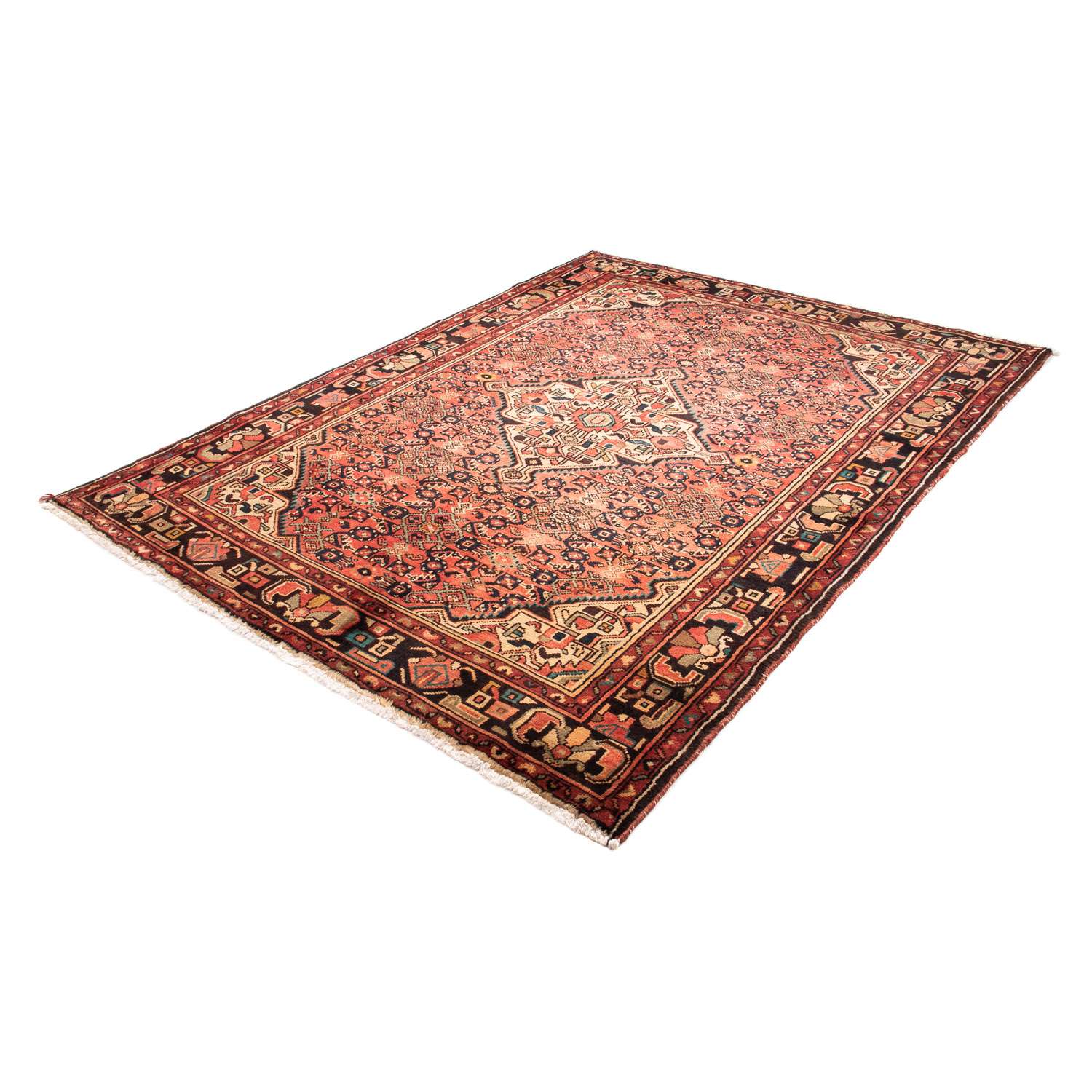 Perski dywan - Nomadyczny - 216 x 163 cm - jasna czerwień
