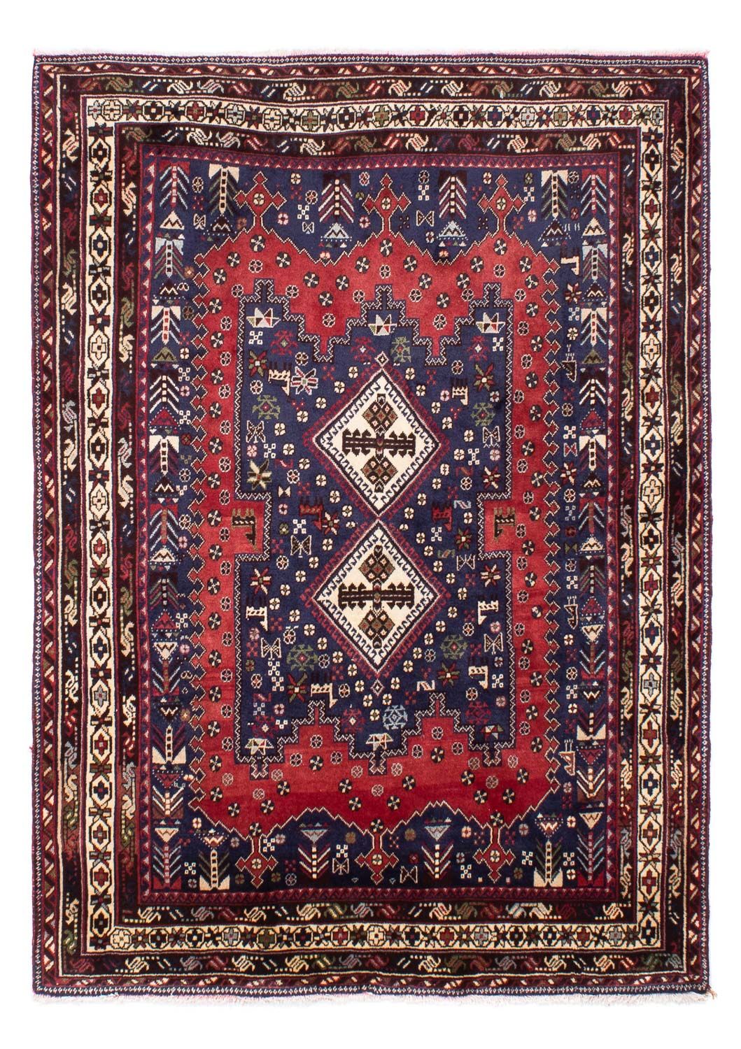 Tapis persan - Nomadic - 201 x 148 cm - bleu foncé