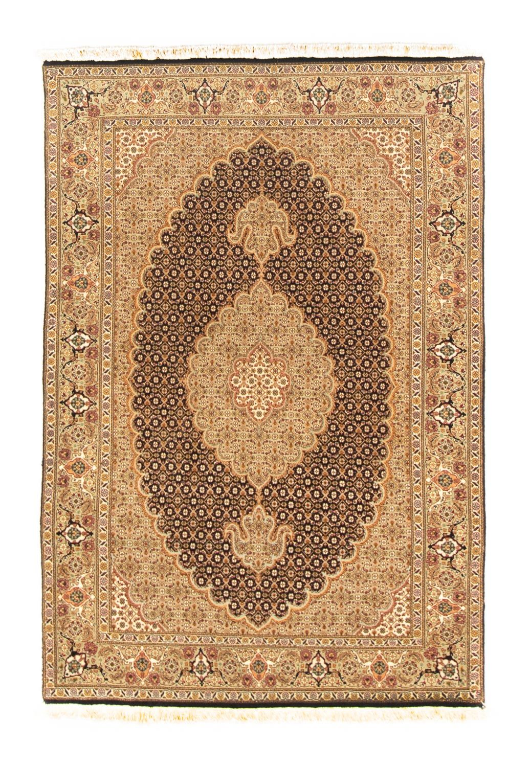 Persisk tæppe - Tabriz - Royal - 146 x 101 cm - mørkeblå