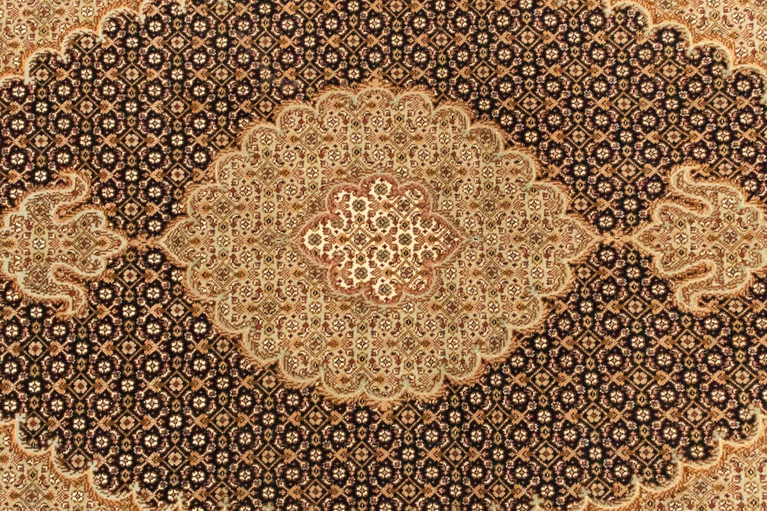 Alfombra Persa - Tabriz - Real - 146 x 101 cm - azul oscuro