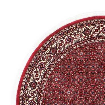 Perzisch tapijt - Bijar rond  - 150 x 150 cm - donkerrood