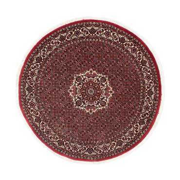 Alfombra persa - Bidjar redondo  - 155 x 155 cm - rojo oscuro