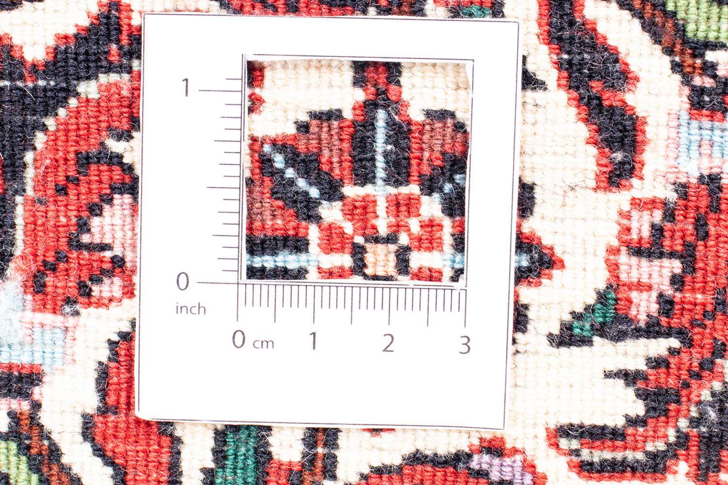 Persisk teppe - Bijar rundt  - 155 x 155 cm - mørk rød