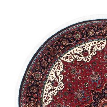 Tapis persan - Bidjar ronde  - 150 x 150 cm - rouge foncé