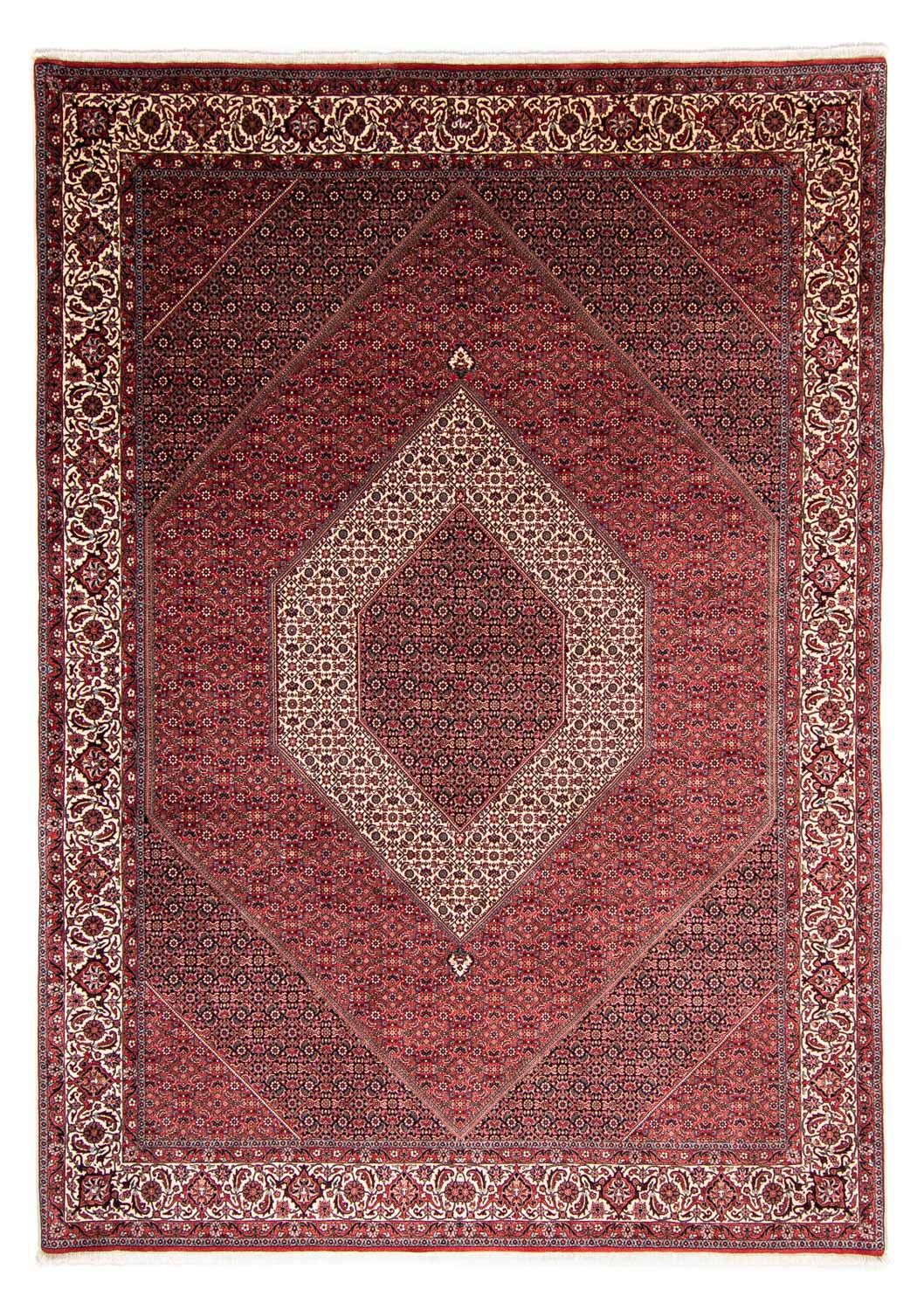 Tapete Persa - Bijar - 351 x 254 cm - vermelho claro