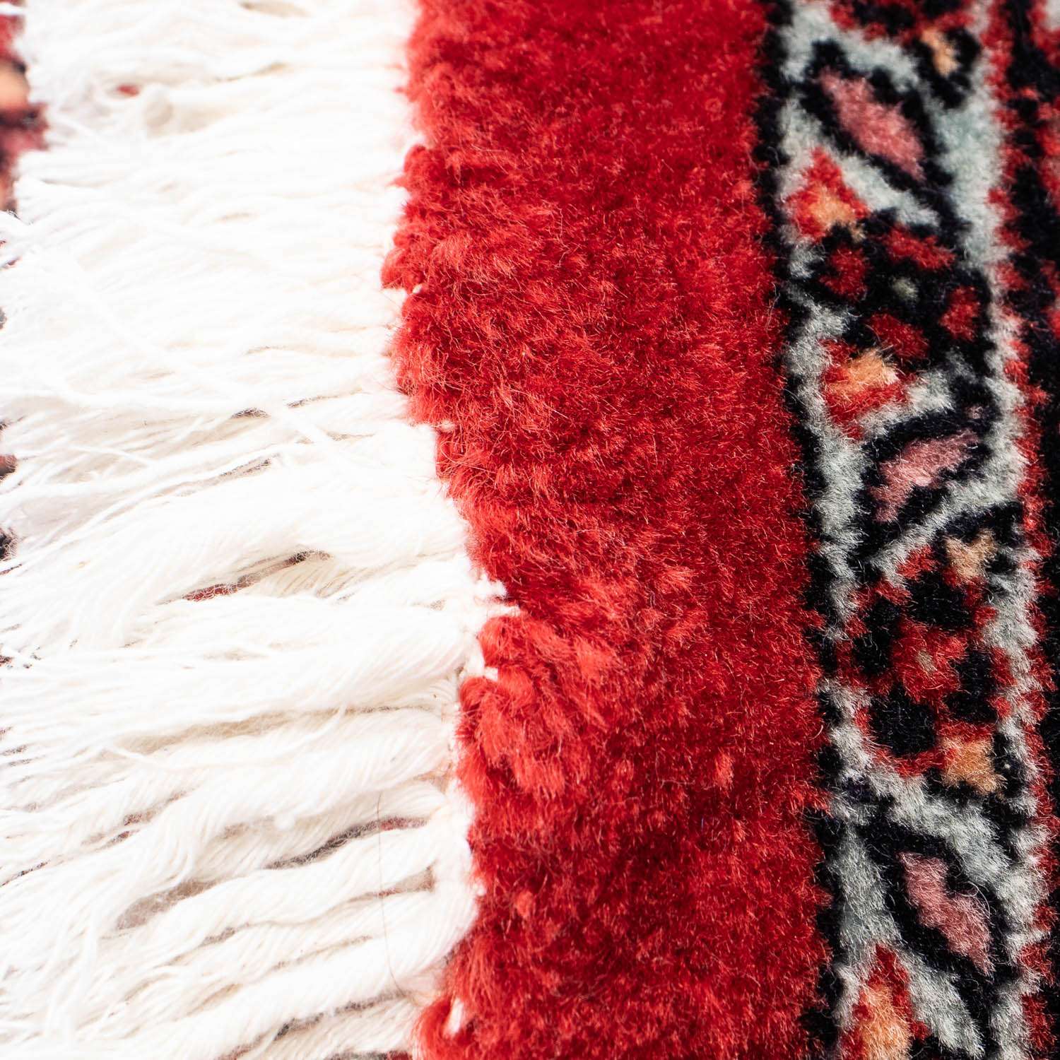 Alfombra persa - Bidjar redondo  - 150 x 150 cm - rojo oscuro