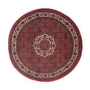 Perzisch tapijt - Bijar rond  - 150 x 150 cm - donkerrood