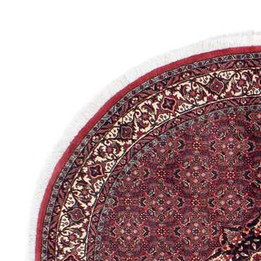 Tapis persan - Bidjar ronde  - 150 x 150 cm - rouge foncé