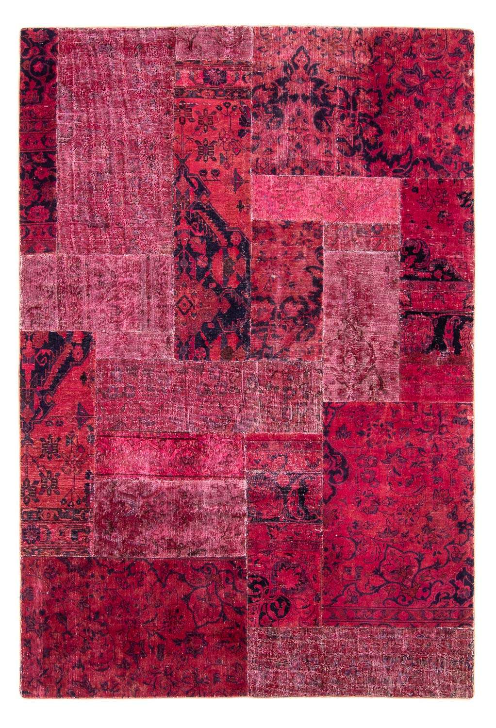 Alfombra de patchwork - 269 x 180 cm - multicolor