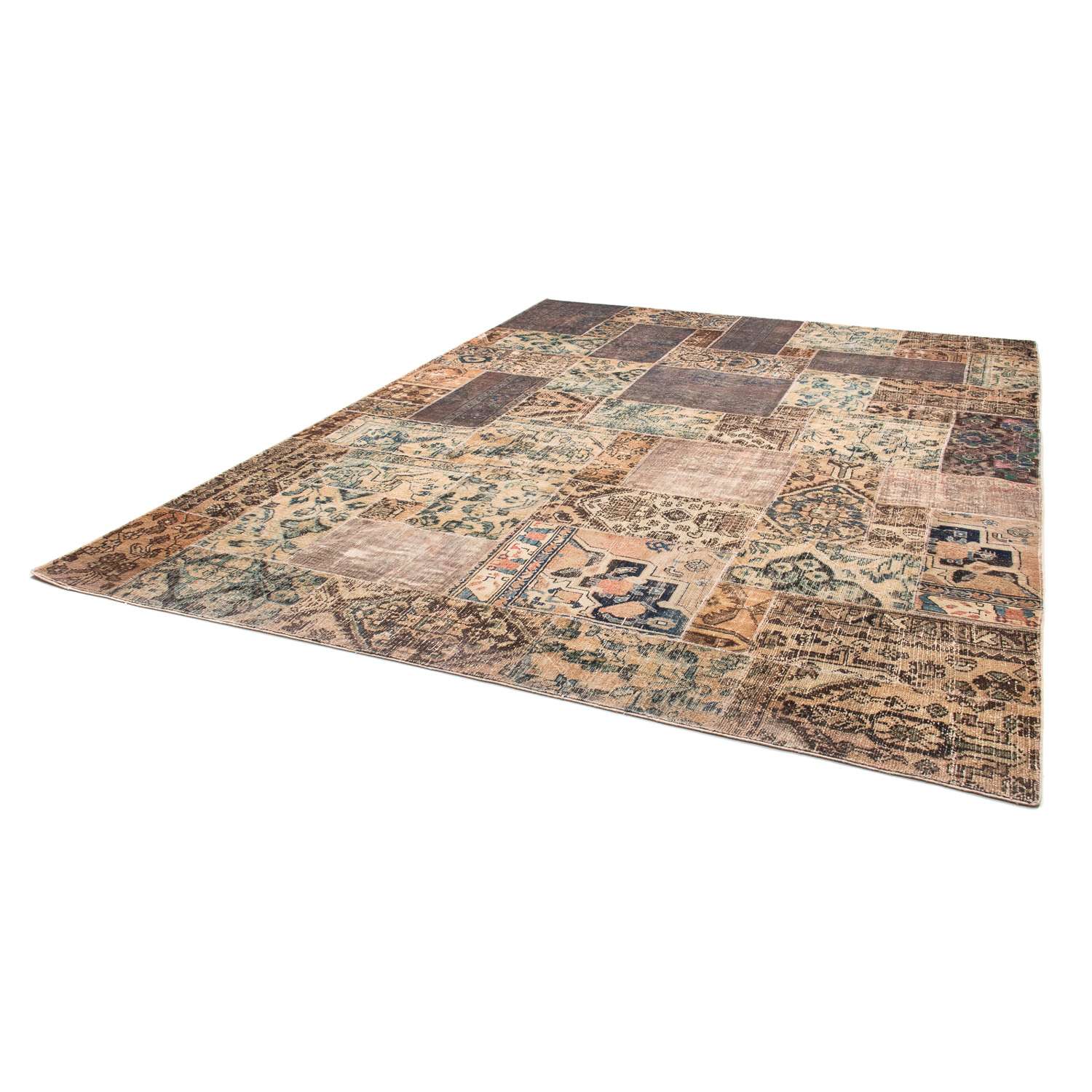 Dywan patchworkowy - 317 x 240 cm - wielokolorowy