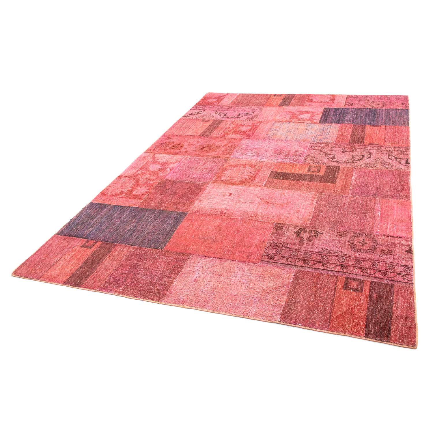 Dywan patchworkowy - 237 x 166 cm - wielokolorowy