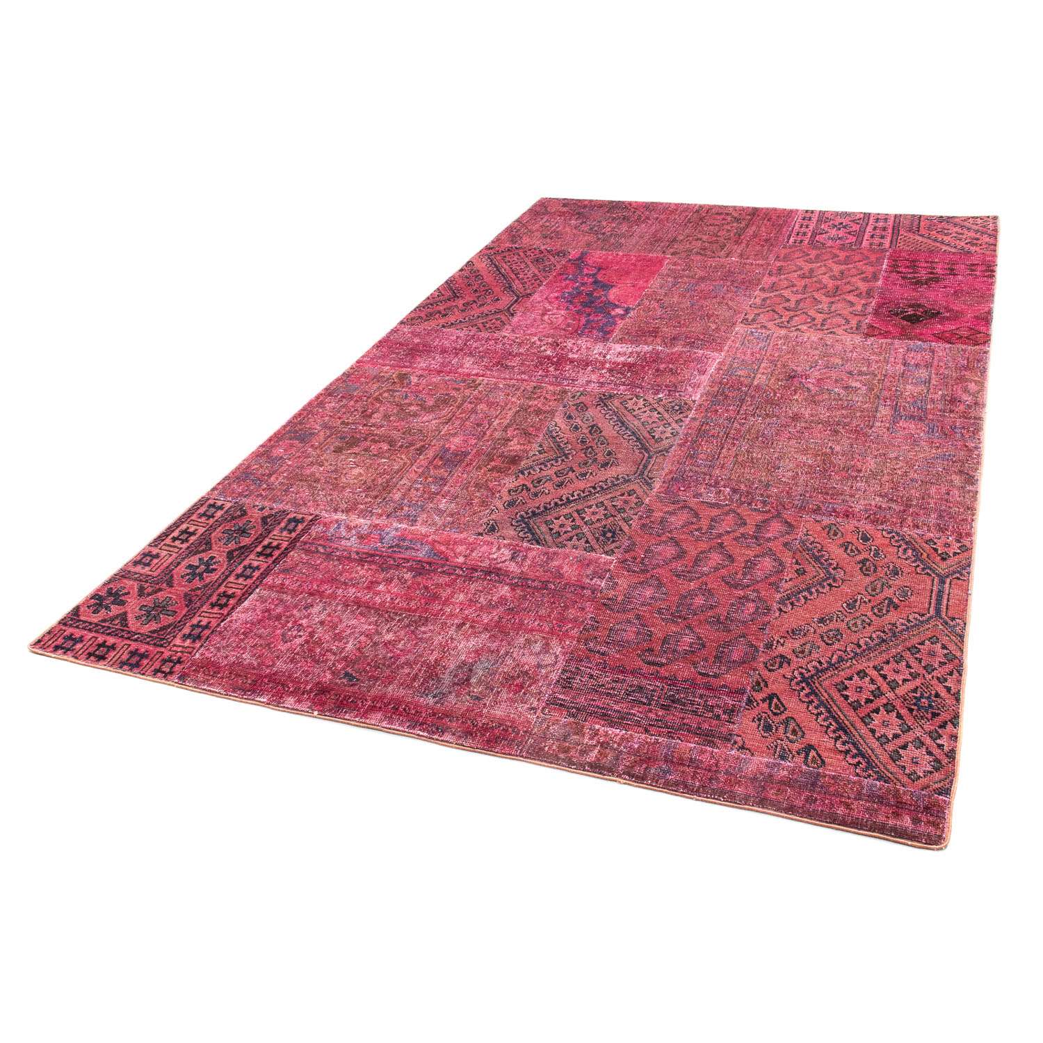 Patchworkový koberec - 239 x 152 cm - vícebarevné
