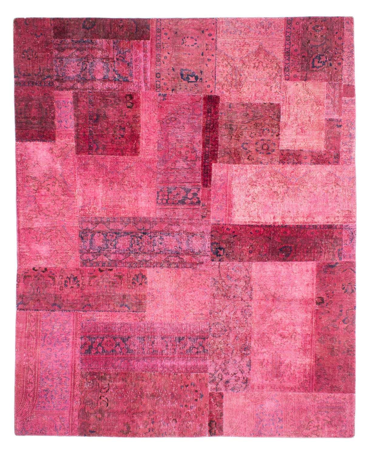 Patchwork-tæppe - 291 x 232 cm - flerfarvet