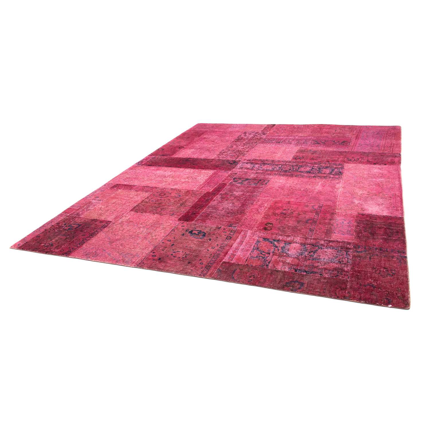 Patchworkový koberec - 291 x 232 cm - vícebarevné