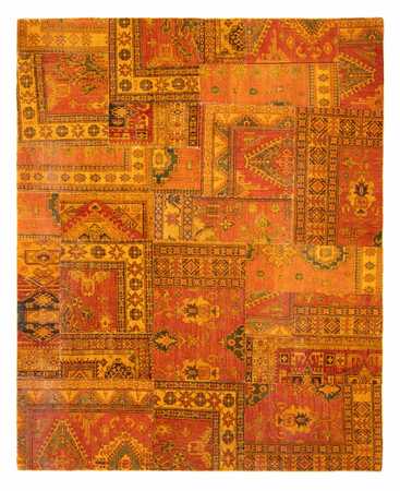 Tapis patchwork - 295 x 239 cm - marron