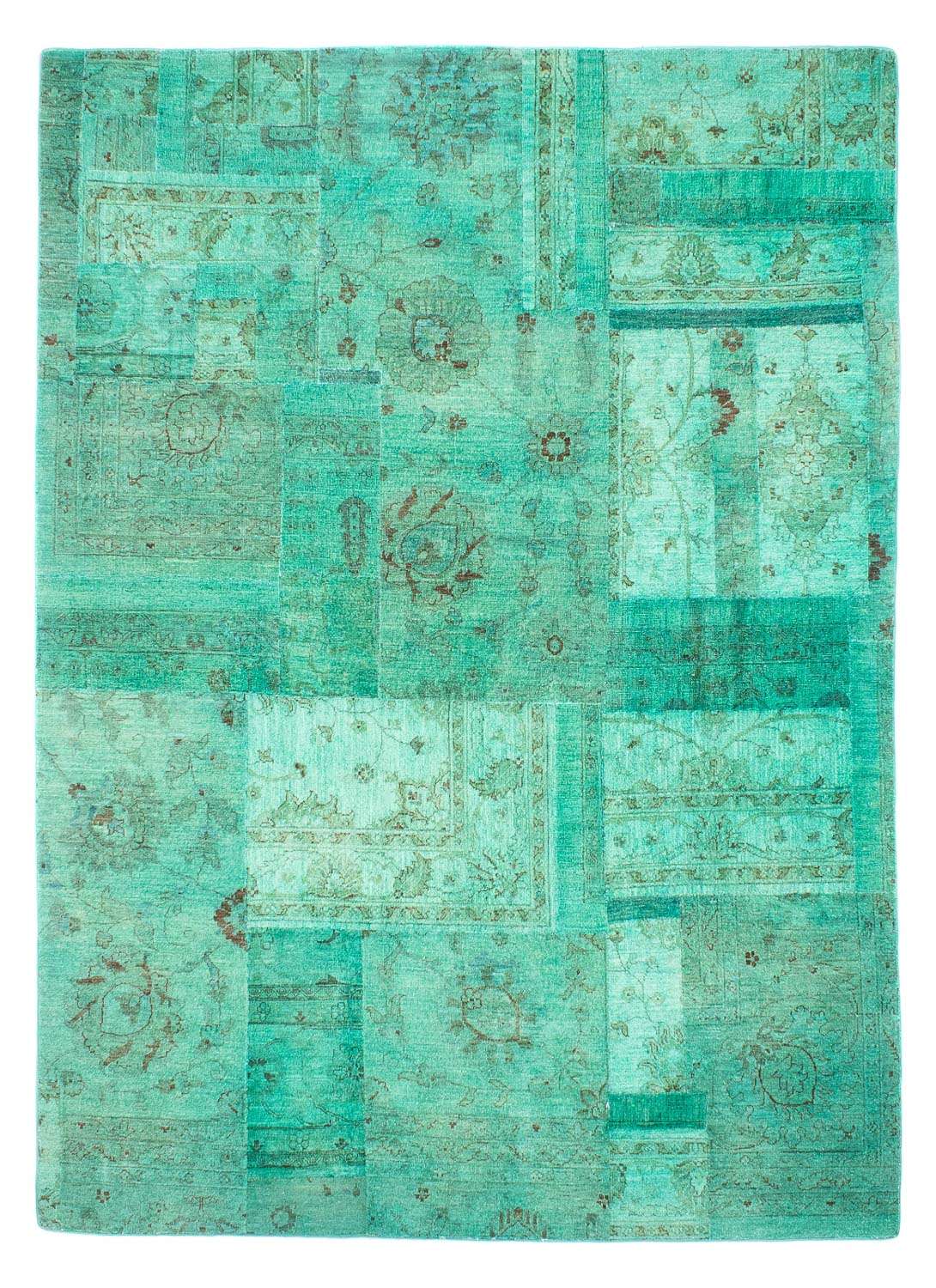 Alfombra de patchwork - 290 x 212 cm - multicolor