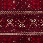 Tapis Turkaman - 237 x 156 cm - rouge foncé