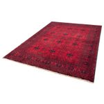 Tapis afghan - 230 x 171 cm - rouge foncé